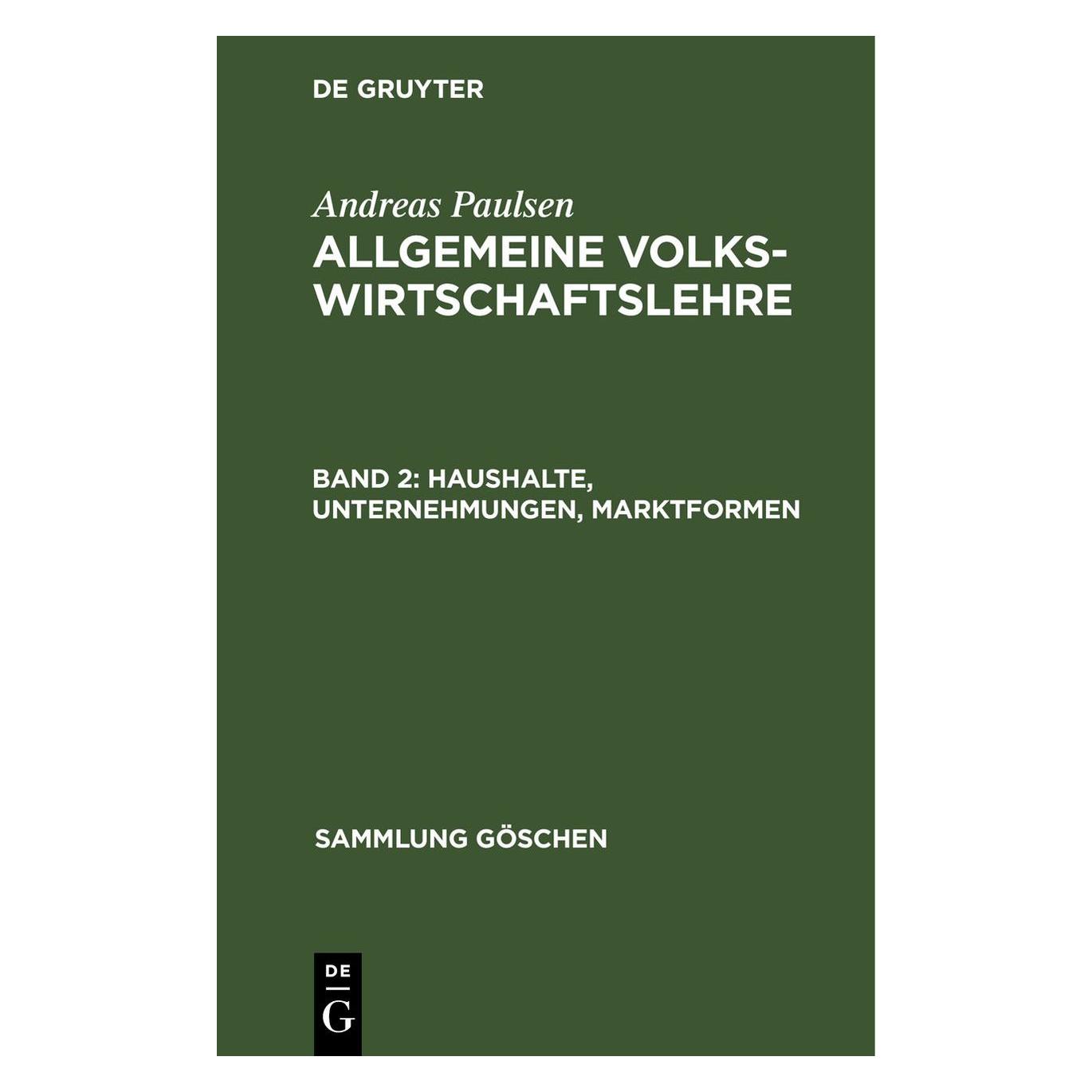 De Gruyter Paulsen:Andreas Paulsen: Allgemeine Vol (Deutsch, Hardcover, Andreas Paulsen) (67777965)
