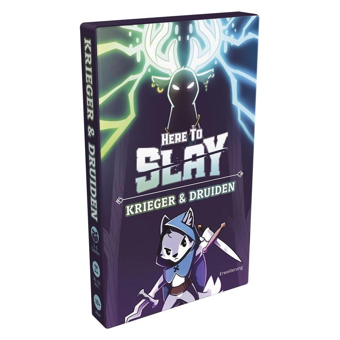 Asmodée TTUD0004 - Here to Slay: Krieger & Druiden, für 2-6 Spieler, ab 10 Jahren (DE-Erweiterung) (Deutsch, 2 - 6 Spieler) (ASM 010451)