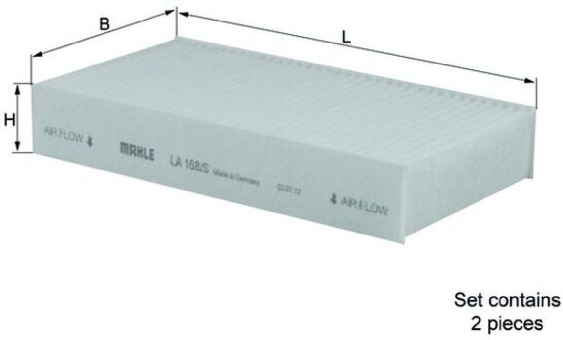 Innenraumluftfilter MAHLE KNECHT LA 168/S