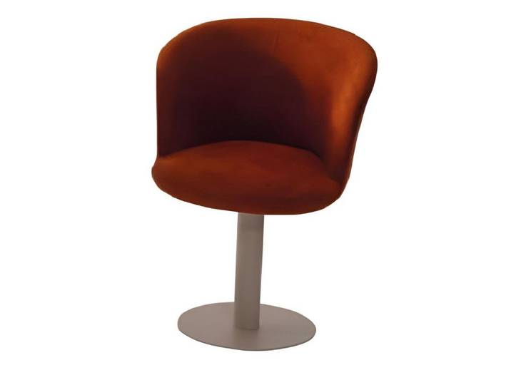 JVmoebel Esszimmerstuhl Designer Stuhl von JVMoebel in Orange mit luxuriösem Polster, Made in Europa