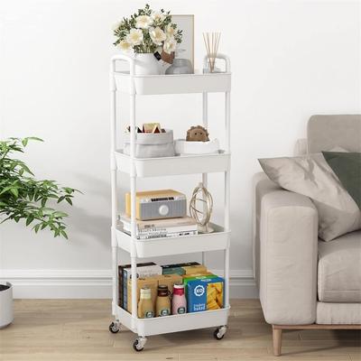 No "4-Tier Rolling Storage Cart Utility Cart - 11.02""D x 15.35""W x 42.32""H"