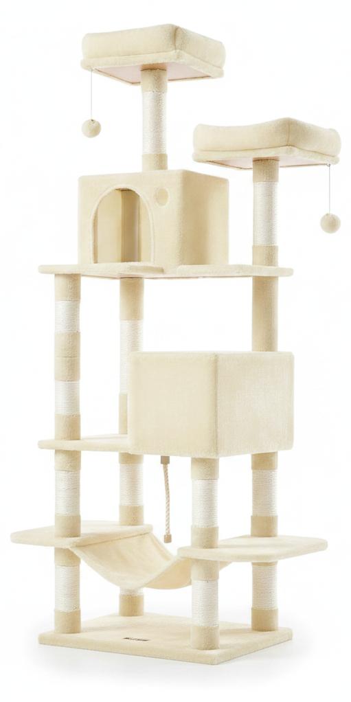 InAndOutdoorMatch - Katzenkratzsäule - 168 cm - 13 Kratzsäulen