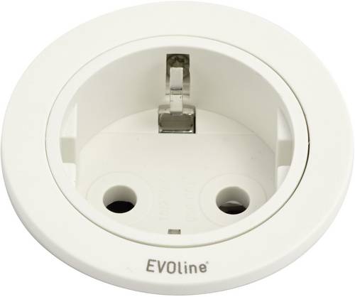 EVOline 159280004300 Einbau-Steckdosenleiste 1fach Weiß 1St.