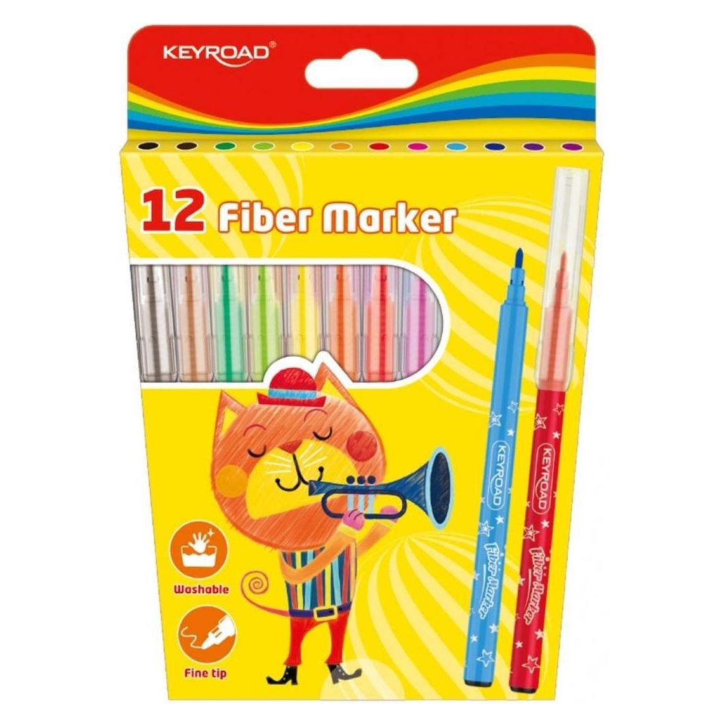 Keyroad Fasermarkerstifte 12 Stück (12x) (57318101)