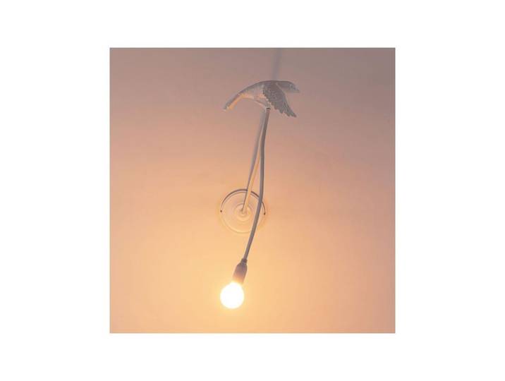 Sparrow Taking Off Wandleuchte White - Seletti - Wohnzimmer - Kunststoff