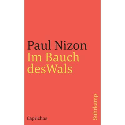 Im Bauch des Wals, Taschenbuch von Paul Nizon, Suhrkamp, 978-3-518-39120-4