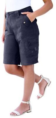 Plus Size Women's Plus Size Cargo Shorts by Roaman's in Navy (Size 14 W)