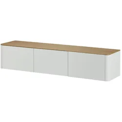 Höffner Home Hänge Lowboard  Loona , weiß , Maße (cm): B: 180 H: 37 T: 43.0