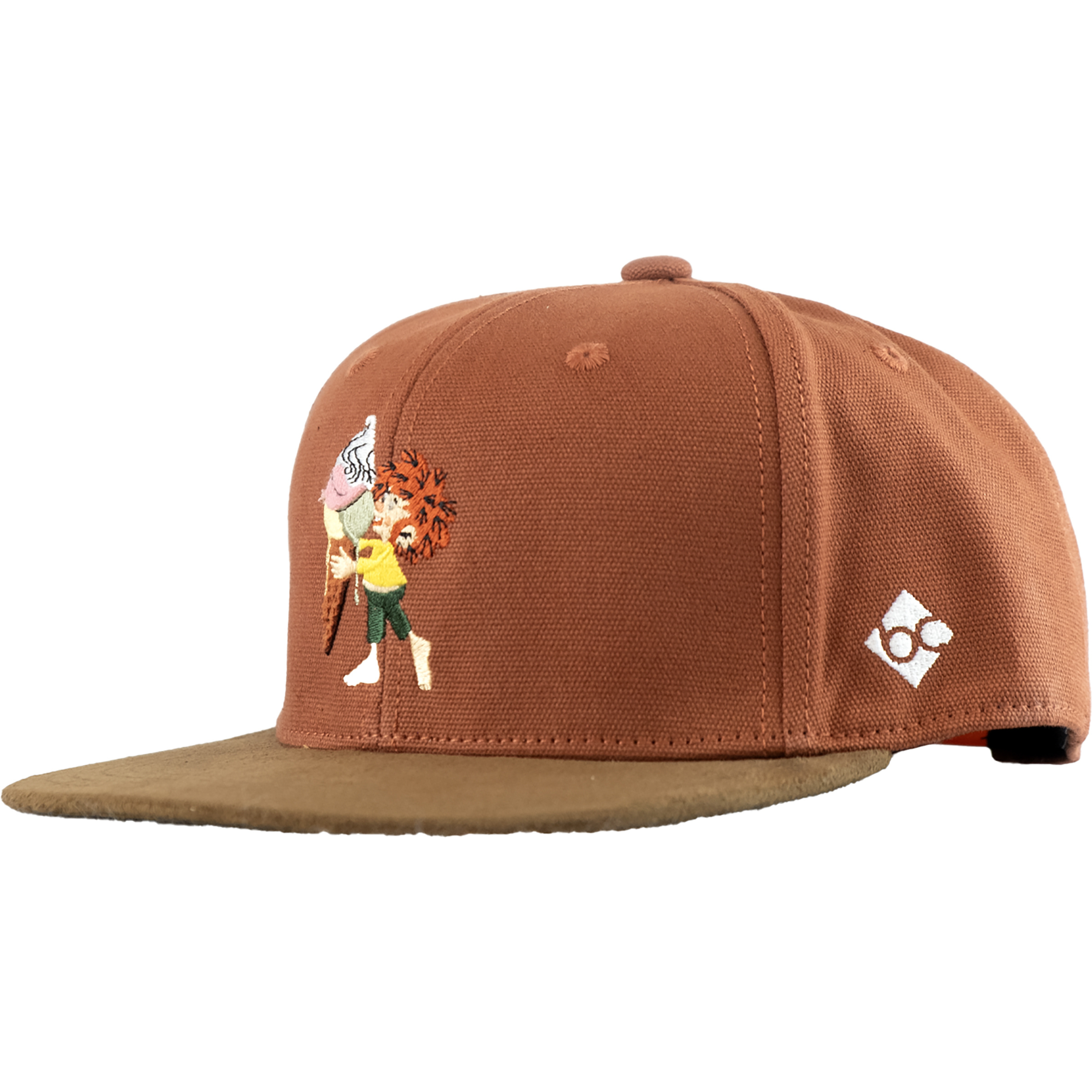 Bavarian Caps Pumuckl Schleckeis Snapback Cap Basecaps braun Lifestyle