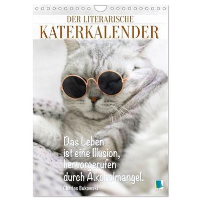 Der literarische Katerkalender (Wandkalender 2027 DIN A4 hoch), CALVENDO Monatskalender