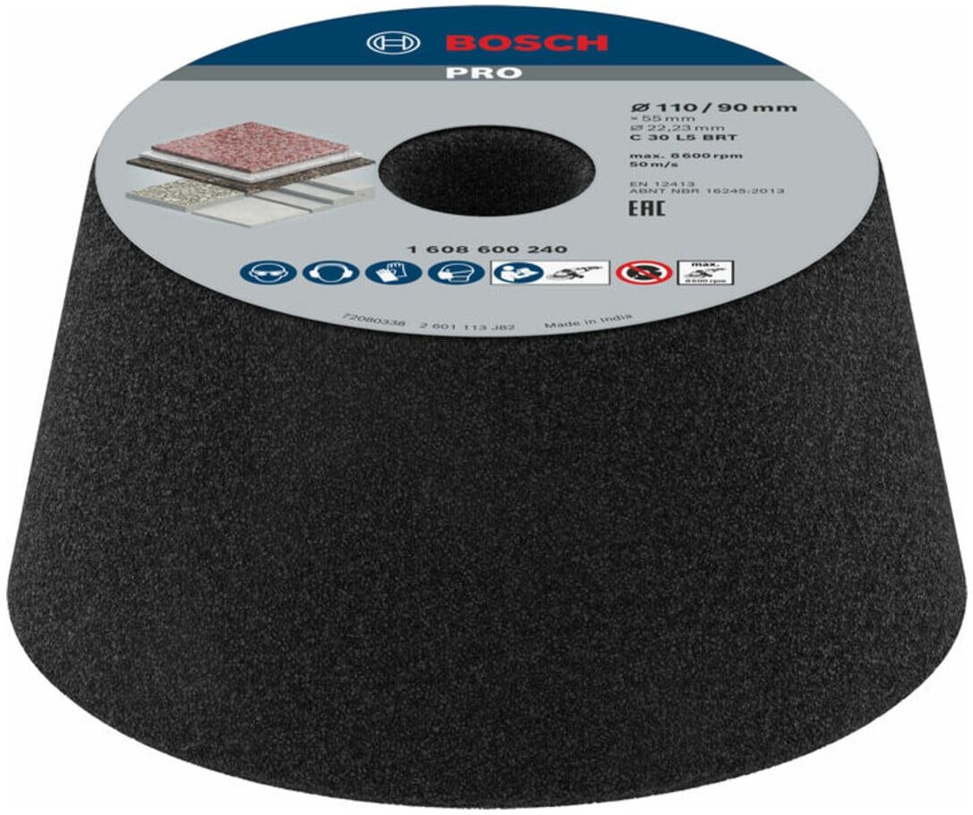 Bosch Schleiftopf konisch-Stein/Beton 90 mm 110 mm 55 mm 36 (1608600240)