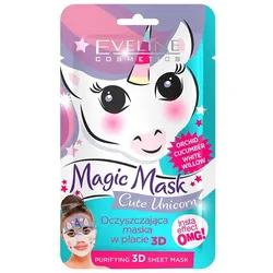 Reinigende 3D-Tuchmaske, Cute Unicorn