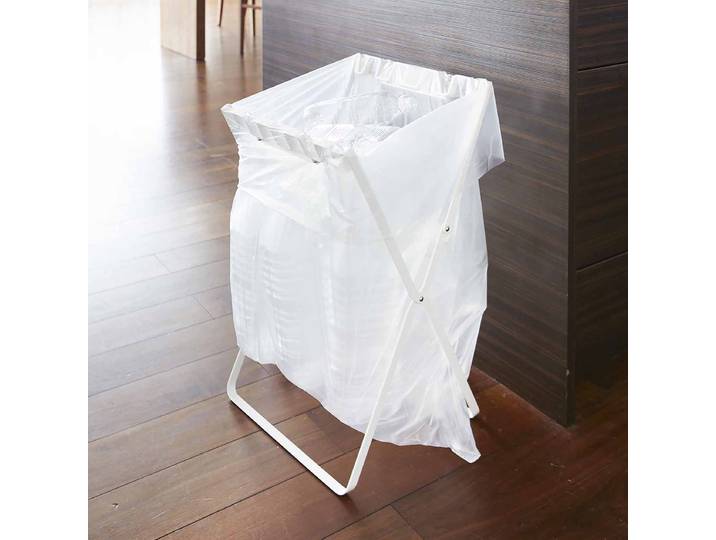 Support de sac poubelle Tower 33 x 60 x 31cm Blanc/Blanc