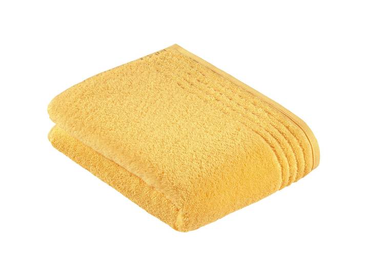 Vossen Duschtuch Vienna Style Supersoft, Gelb, Uni, 67x140 cm, saugfähig, hochwertige Qualität, Heimtextilien, Badtextilien, Duschtücher