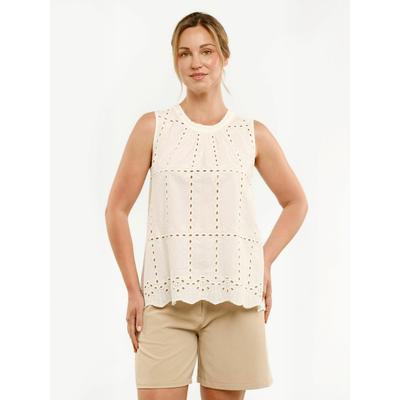 Blusentop LIBERTÉ ESSENTIEL "Liberté Essentiel Shirt BRODY", Damen, Gr. XXL, weiß, Obermaterial: 100% Baumwolle, Blusen Blusentop
