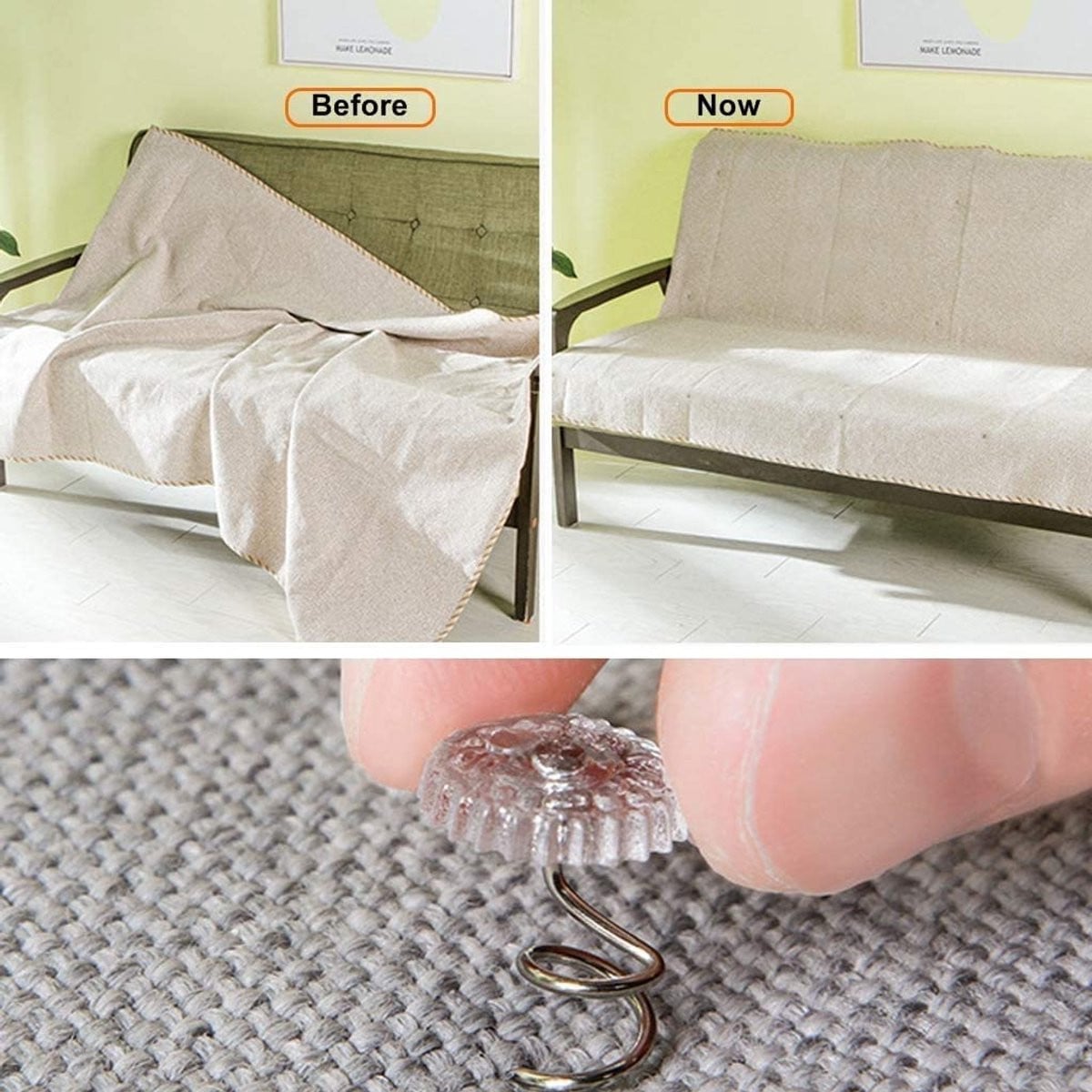 ShopVlot Twist Pins Polsternagels met heldere kop, 50 stuks