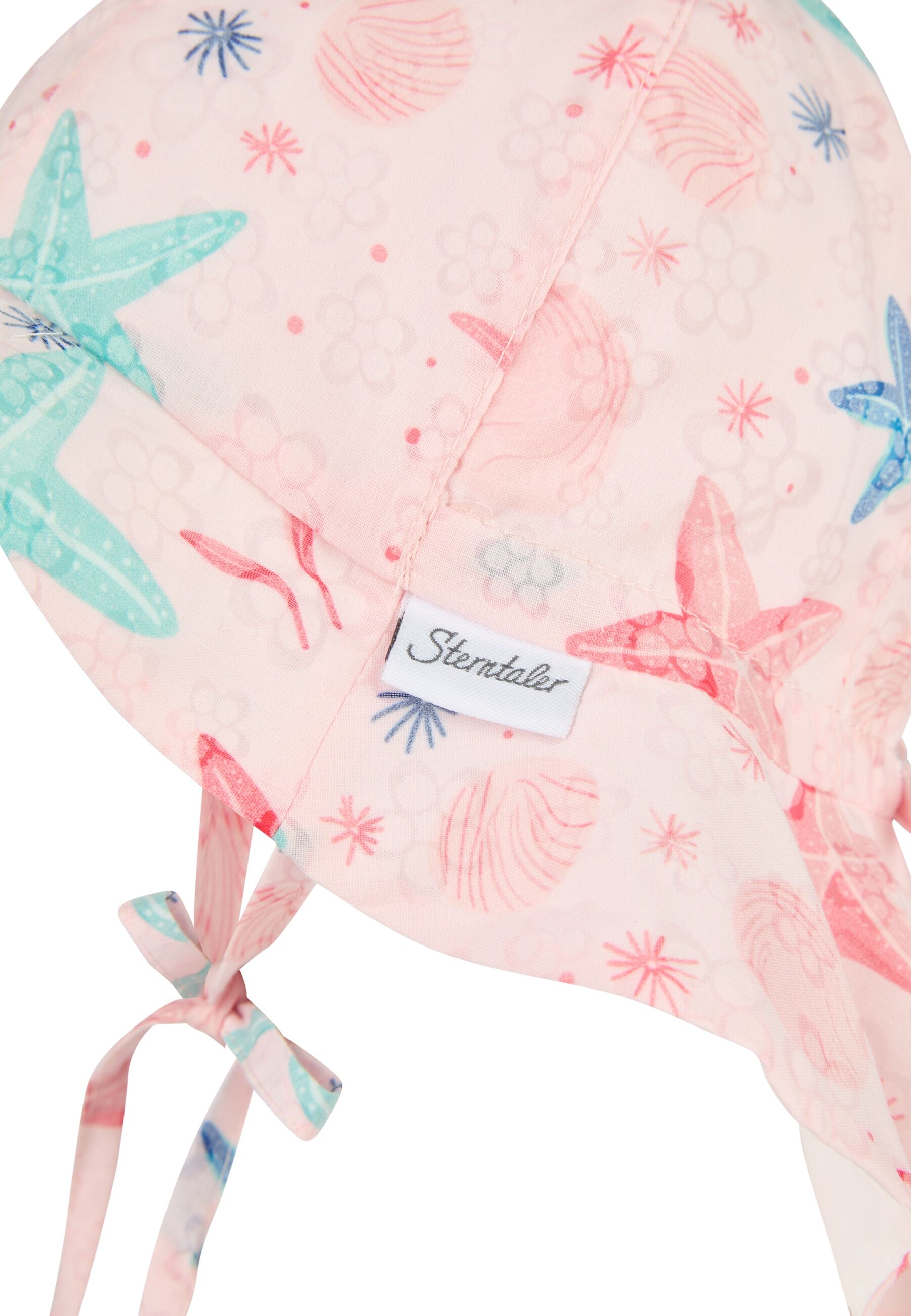 Sonnenhut STERNTALER "Sonnenhut Seestern", Mädchen, Gr. 49, rosa (zartrosa), Obermaterial: 50% Baumwolle CO. 50% Polyester PES., Hüte Sonnenhut