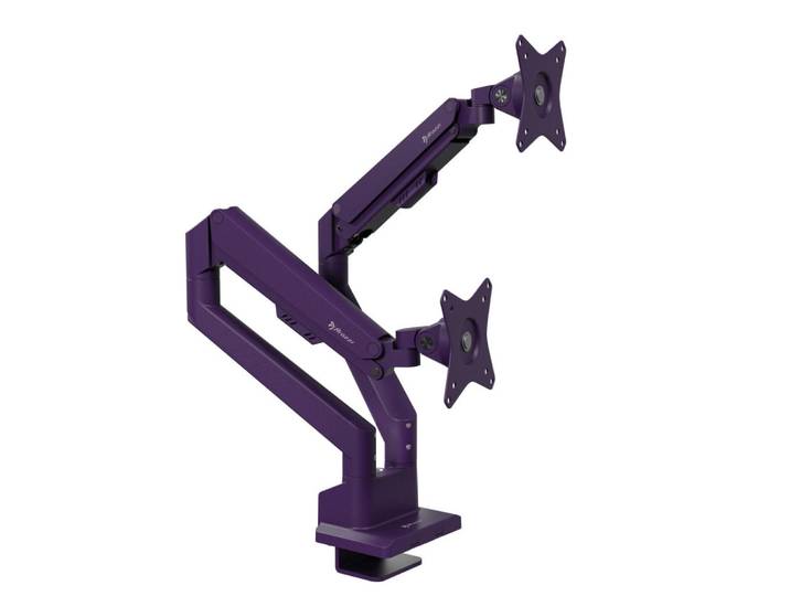 Arozzi Monitorarm Alzare Neo Duo Lila, Metall, 99x50x51 cm, Büromöbel, Schreibtische, Schreibtischzubehör