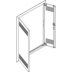 ABN GBRU37TL Blendrahmen + Tür mit Lüftungsschlitz 3x7 für UP-Feldverteiler, 3x7-reihig
