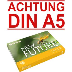Future Future Kopierpapier New  Laser, A5, 80g/qm, weiß, 500 Blatt
