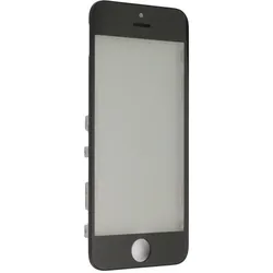 Kaltgepresstes Display-Frontglas mit Rahmen, OCA und Polarisator für iPhone 5S, schwarz