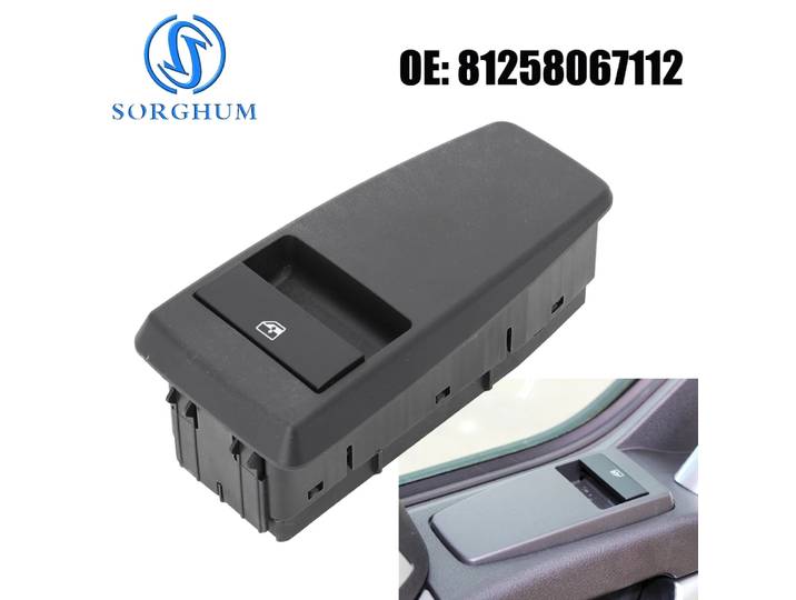 SORGHUM 81258067112 Interrupteur de lève-vitre électrique pour camion MAN TGS TGX TGA TGL TGM 81258067066 81258067095 81258067083 Pièces détachées