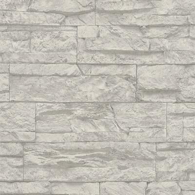 Galerie Wallcoverings Bricks and More Collection Wide Granite Slabs Matte Finish Vinyl on Non-woven Wallpaper Roll