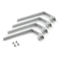 Halterung Aufsatzleuchte" für Lampengehäuse"       Silbermatt (neu)     