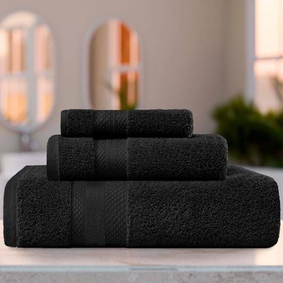 Superior Aria Turkish Cotton 3 Piece Plush Towel Set Ultra Soft, Highly Absorbent Luxury Bath Towels