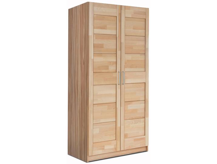 Drehtürenschrank GOODPRODUCT Triest , beige (kernbuche), B:97cm H:200cm T:60cm, Schränke, Drehtürenschrank, teilmassiv, FSC-zertifizierte Buche