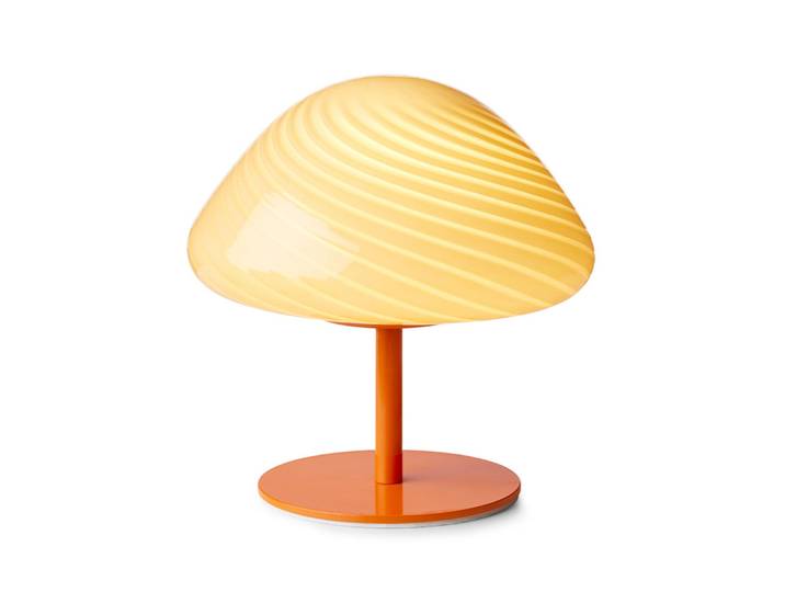 Mini Mush Taffellamp Oranje - Halo Design - Woonkamer - Glas