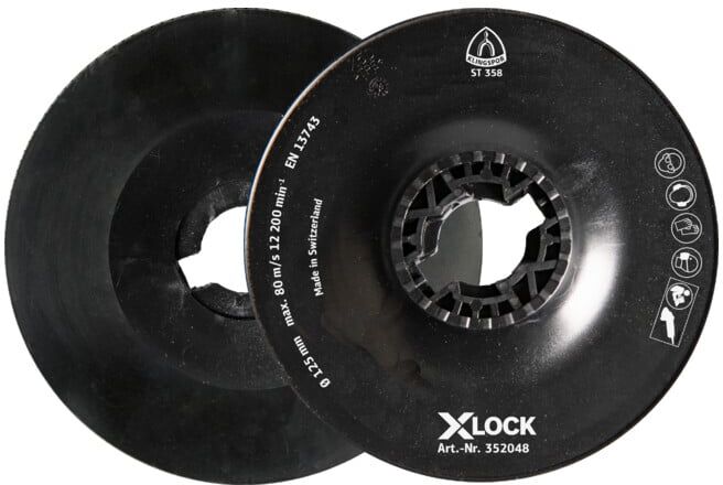 ST 358 plateau supp.dis.fibre Klingspor 115 mm X-LOCK (352049)