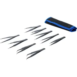 BGS 74413 Satz Edelstahl Pinzetten verschiedenen Spitzen 9 teilig