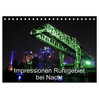 Impressionen Ruhrgebiet bei Nacht (Tischkalender 2027 DIN A5 quer), CALVENDO Monatskalender