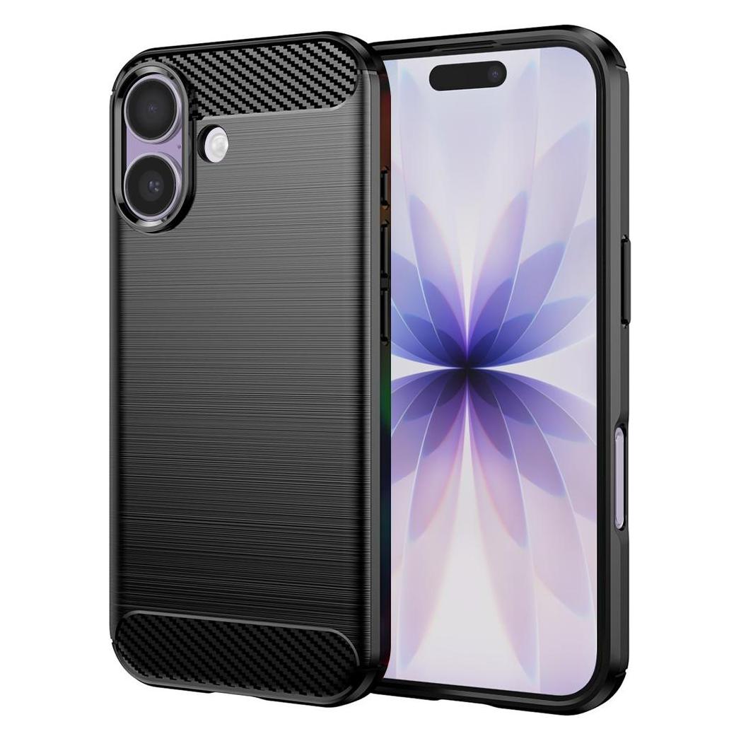 Techsuit - Carbon Silicone - iPhone 17 - Black (Apple iPhone 17) (58346034)