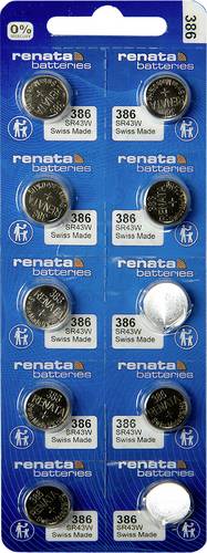 Renata Knopfzelle 386 1.55V 10 St. 130 mAh Silberoxid 386 MP CE
