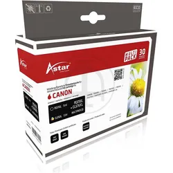Astar, Druckerpatrone, AS70751 CANON PG575XL/CL576XL Tinte (2) blk-col rebuilt 400/300Seiten