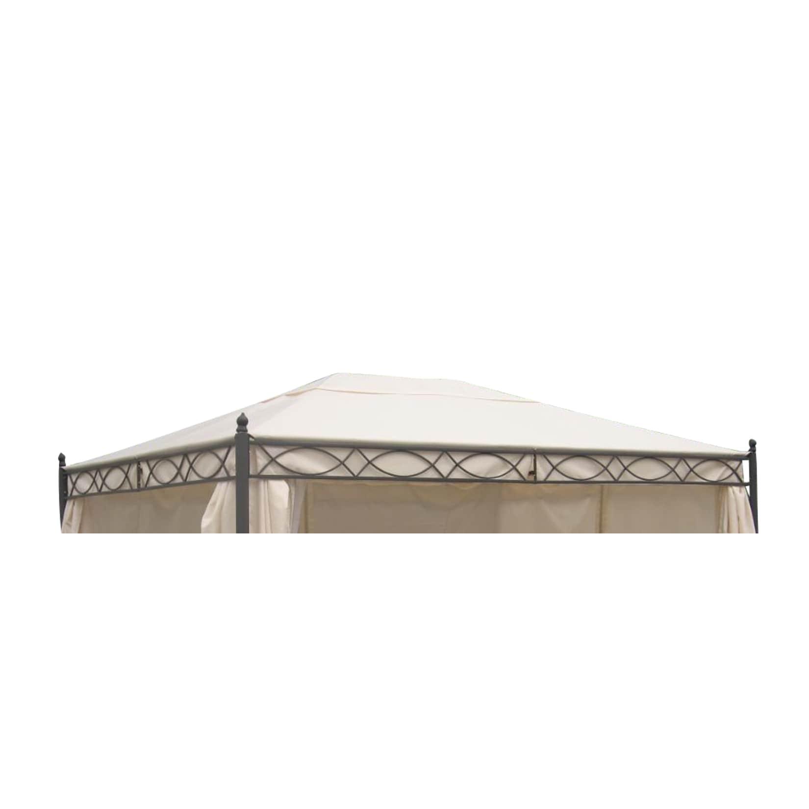 Dachplane für Pavillon Rivoli 3x4 Meter, Farbe ecru
