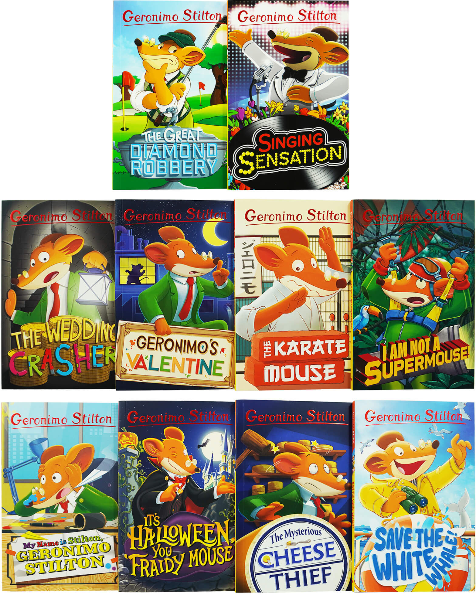 Sweet Cherry Publishing Ltd Geronimo Stilton The 10 Book Collection (Series 5) Box Set - Ages 5-7 - Paperback
