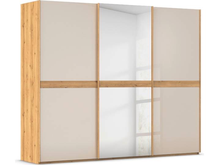 Schwebetürenschrank, Braun, 271x223x68 cm, Holzwerkstoff, 3 Türen, Modern, Rauch