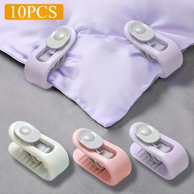 Inspire Select Non Slip Quilt Clips For Duvet Cover, Bed Sheet Grippers Blanket Holder Fasteners, Comforter Fixer For Bedroom Bedding random Color 10 Pcs