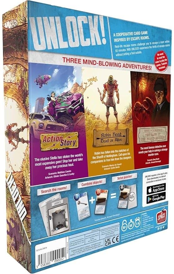 Unlock! 9 Legendary Adventures - Cooperative Card Game by Space Cowboys