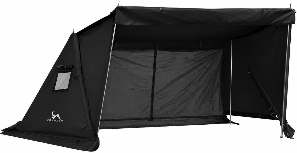 Canvas-Biwakzelt als Unterkunft für zwei Personen beim Camping