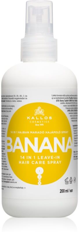 Kallos KJMN Professional Banana spray sans rinçage pour cheveux 200 ml