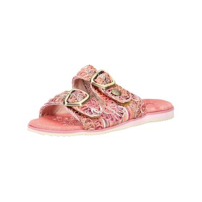 Pantolette LAURA VITA "LAURA VITA Pantoletten Textil", Damen, Gr. 39, rot, Textil, Schuhe Pantolette