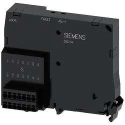 Siemens 3SU1400-1EK10-6AA0 AS-interface Modul, 4 Ein-/4 Ausgänge, schwarz, Push-in + Plug für Input/Output 3SU14001EK106AA0