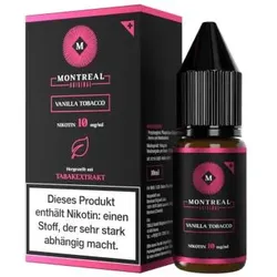 Montreal Vanilla Tobacco NicSalt Liquid 10ml / 10mg