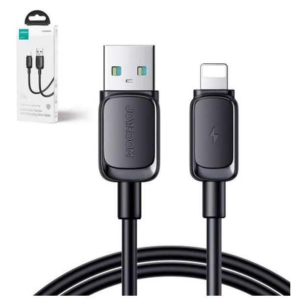 Joyroom Color Series USB-A - Lightning Cable 2.4A, 1.2m - Black (1.20 m, USB 2.0) (S-AL012A14-1M-B)