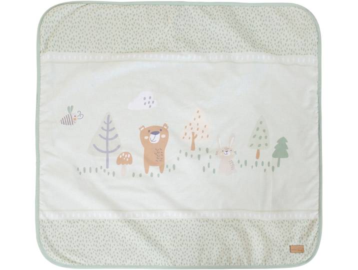 Babydecke ROBA Woodland Buddies, Kuscheldecke , bunt (woddland buddies), B:80cm L:80cm, Baumwolle, Wohndecken, Babydecke