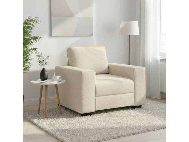 vidaXL Sessel 60 cm Leinen